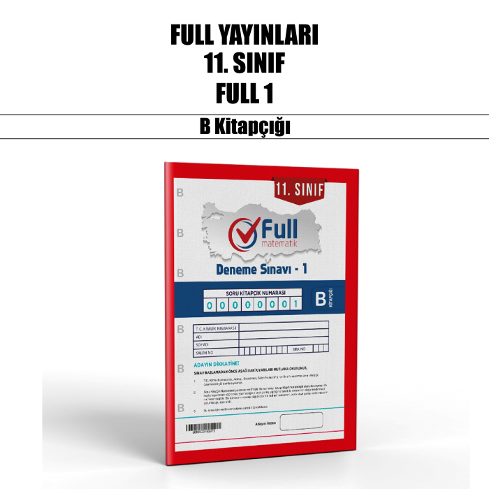 FULL 11.SINIF TARAMA DENEME SINAVI 1-B - 25-26